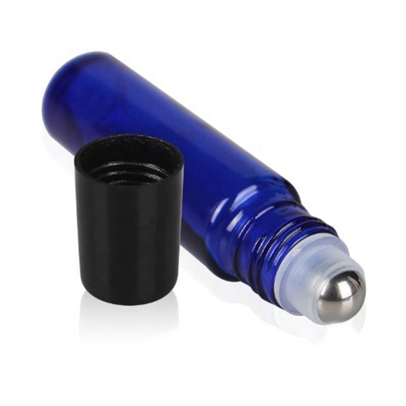 10ml Wholesale Amber Blue Clear Glass Perfume Essential Oil Roller Bottles