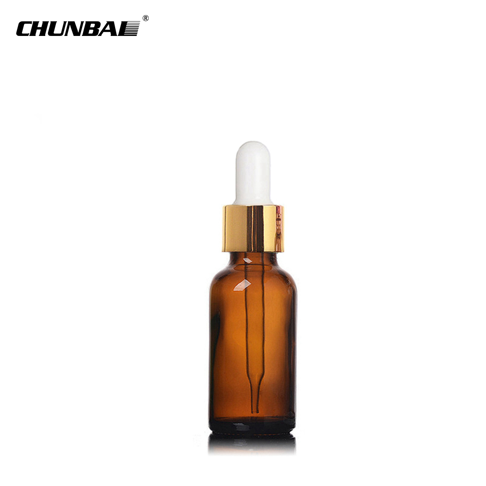 10ml amber Round Glass Bottle With Pipette For Essential Oil
