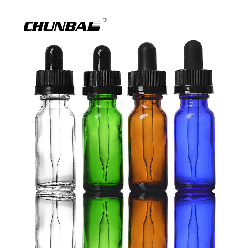 10ml amber Round Glass Bottle With Pipette For Essential Oil