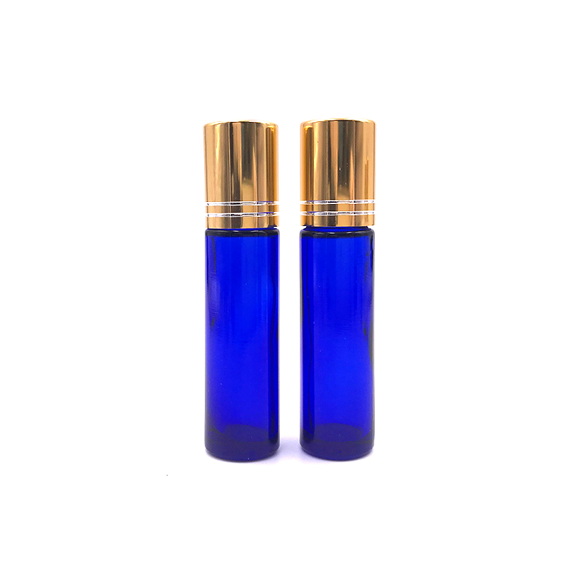 10ml amber blue clean frost glass roll on bottle essential oil bottle with stainless steel roller ball popular roller bottles
