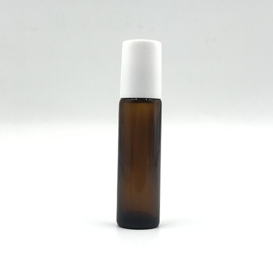 10ml amber/brown glass roll on bottle glass with cap