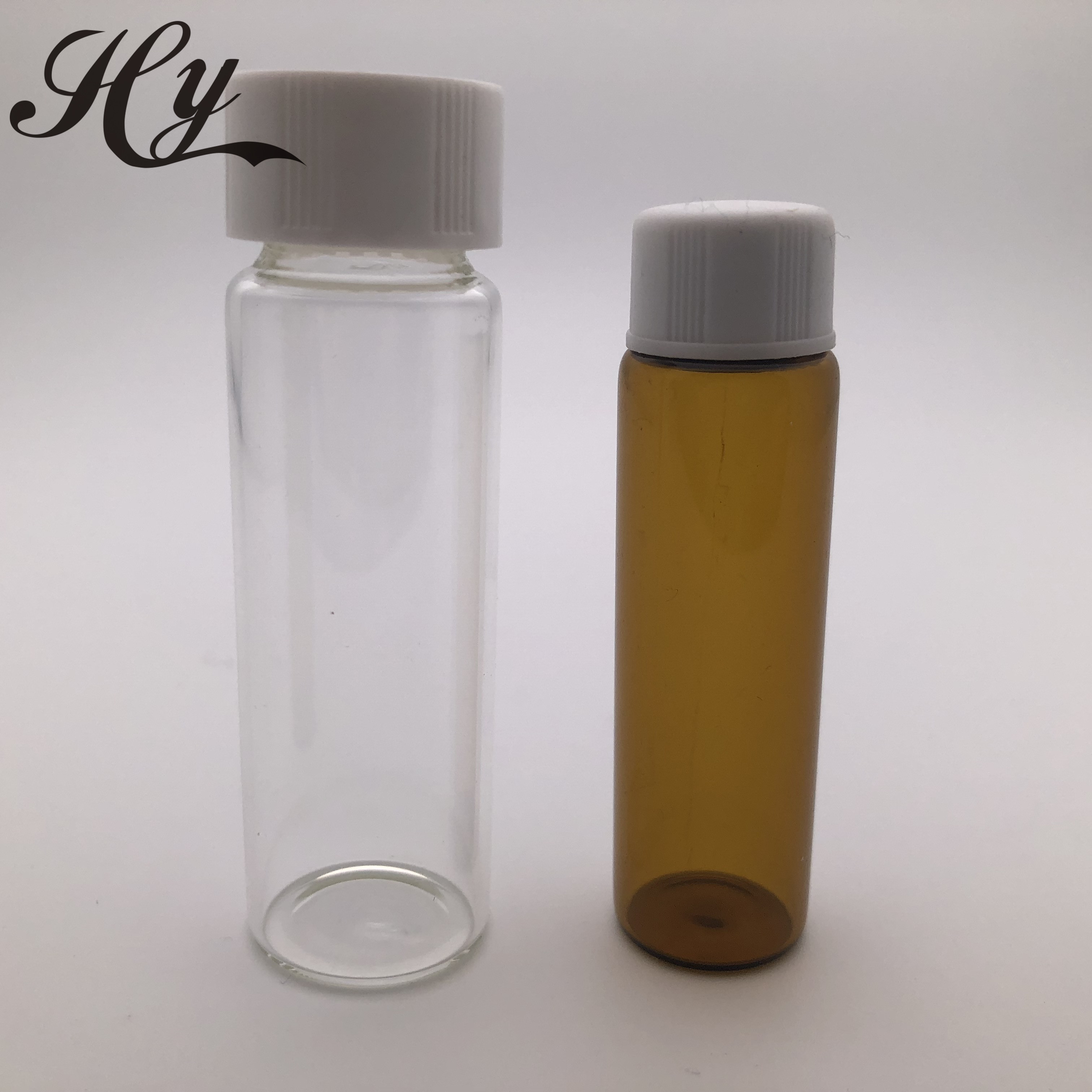 10ml amber /clear tube roll on glass bottle glass vial with glass / stainless steel roller plastic cap