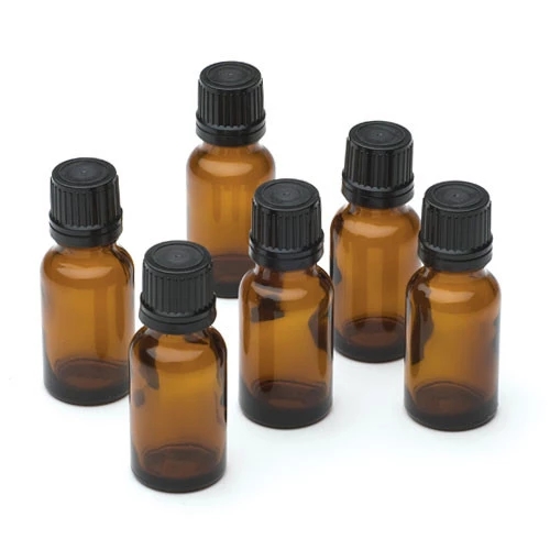 10ml amber essential oil glass bottle with tamper proof cap