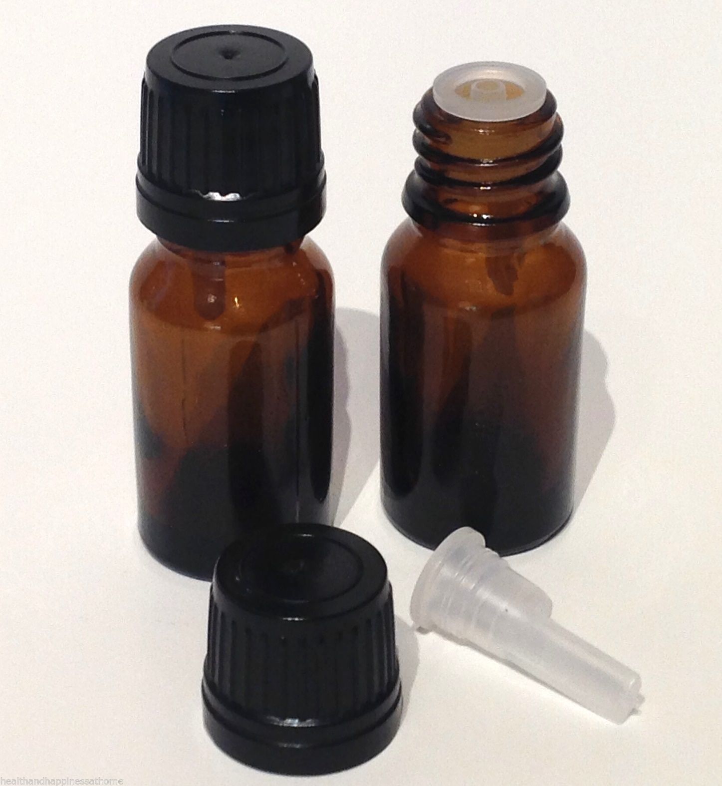 10ml amber essential oil glass bottle with tamper proof cap