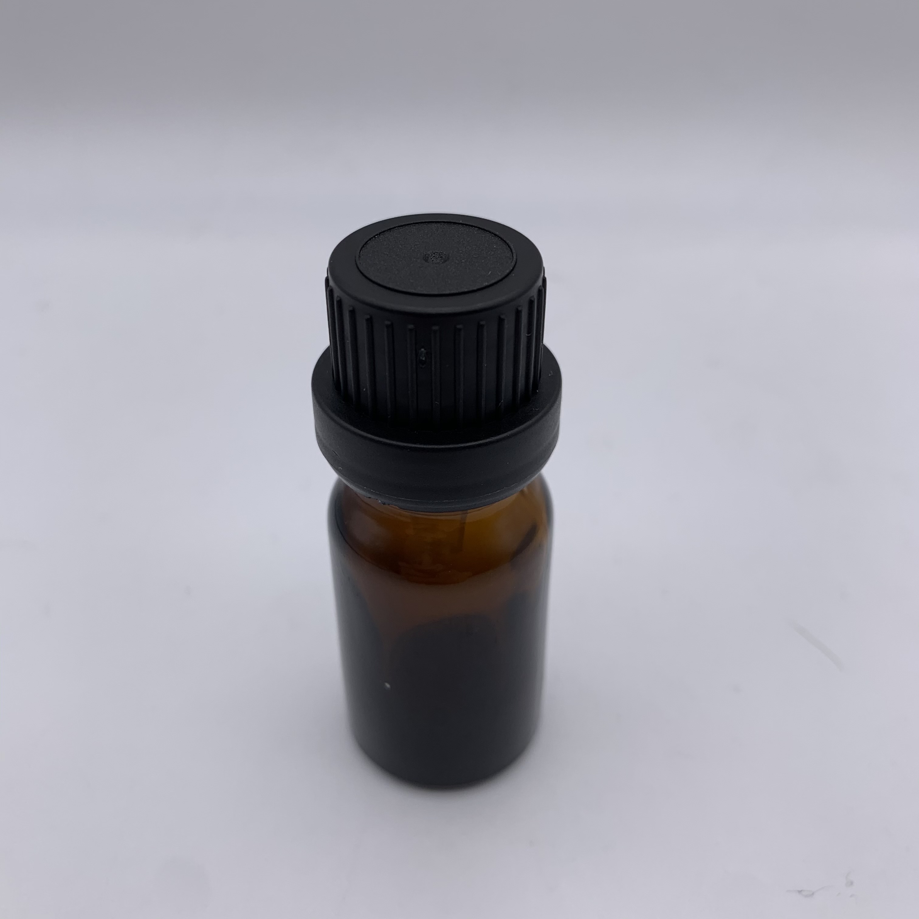 10ml amber euro glass bottle temper evident eye dropper bottle