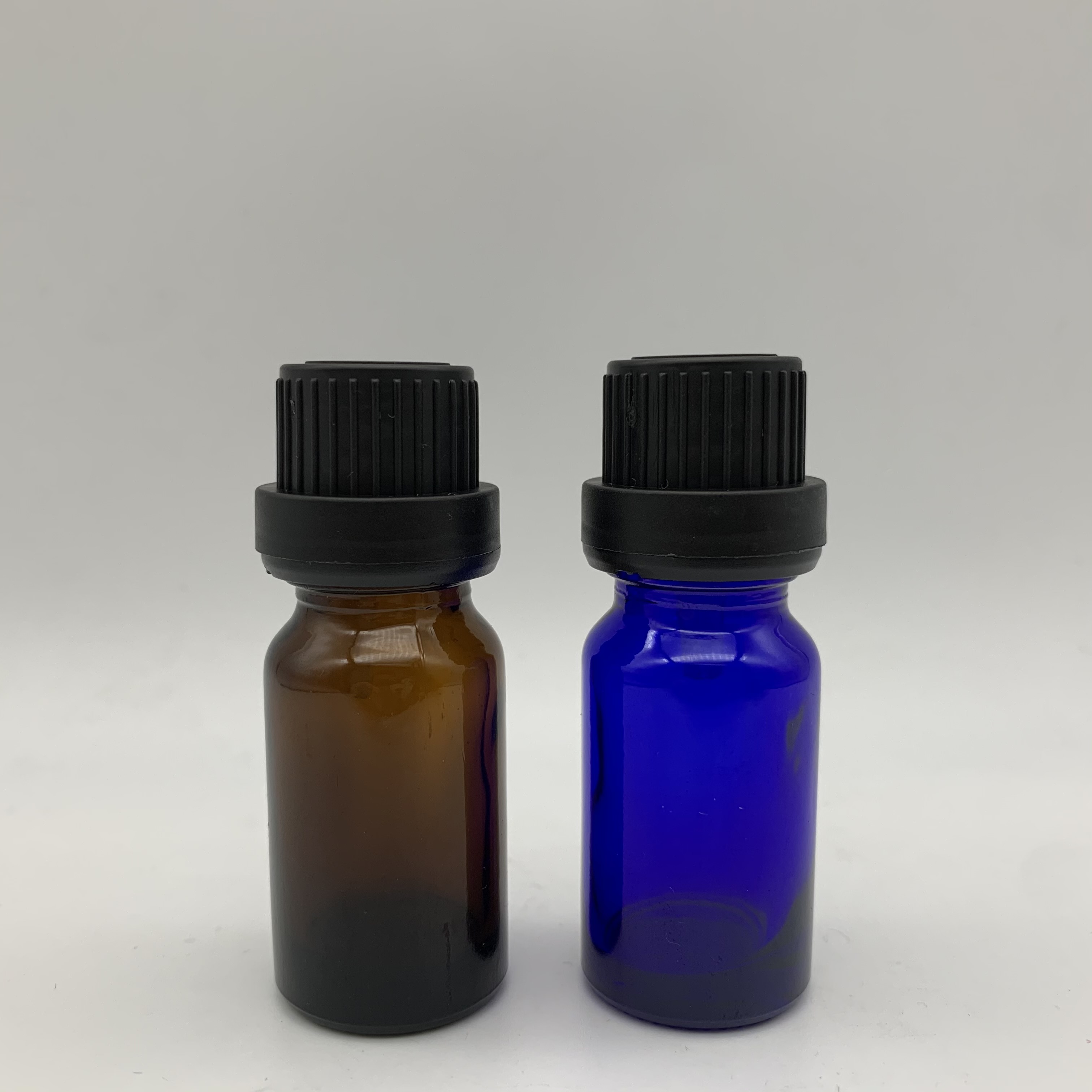 10ml amber euro glass bottle temper evident eye dropper bottle