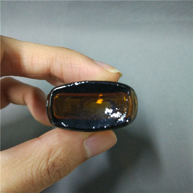 10ml amber flat square essential oil glass bottle