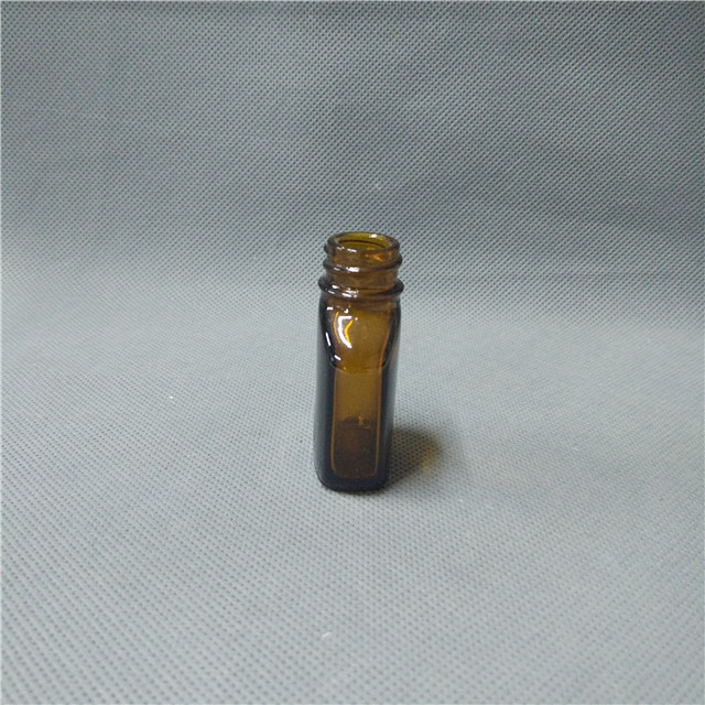 10ml amber flat square essential oil glass bottle