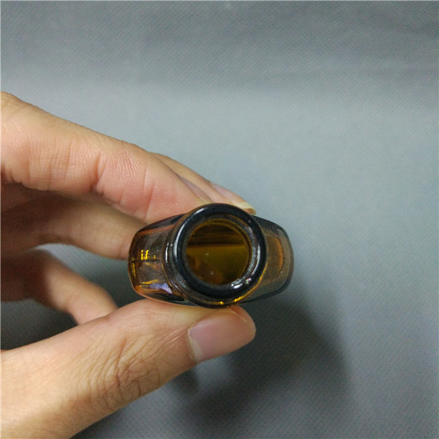10ml amber flat square essential oil glass bottle