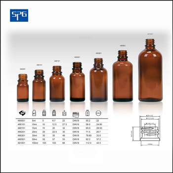 10ml amber glass bottle glass cosmetic bottle