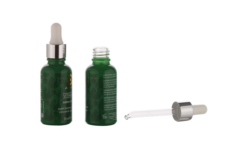 10ml amber glass bottle with euro dropper and childproof cap