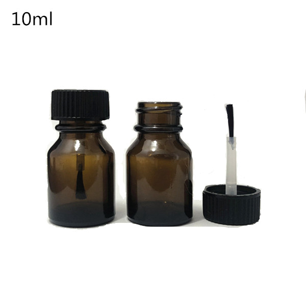 10ml amber glass essential oil bottle, 1/3OZ touch up bottle, 20/400 10ml glue bottle