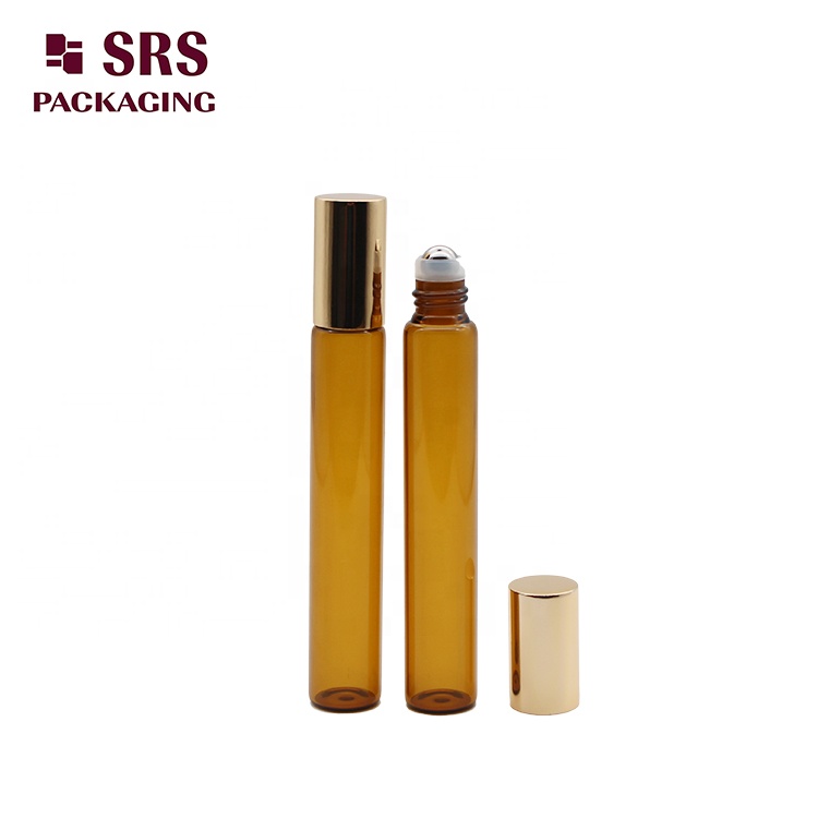 10ml amber glass roller ball lotion empty bottle for olive oil