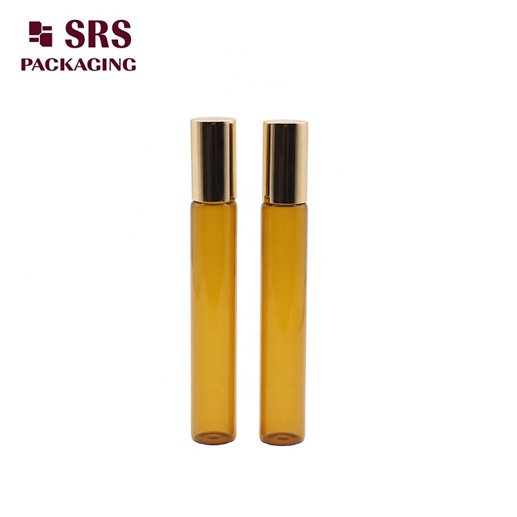 10ml amber glass roller ball lotion empty bottle for olive oil