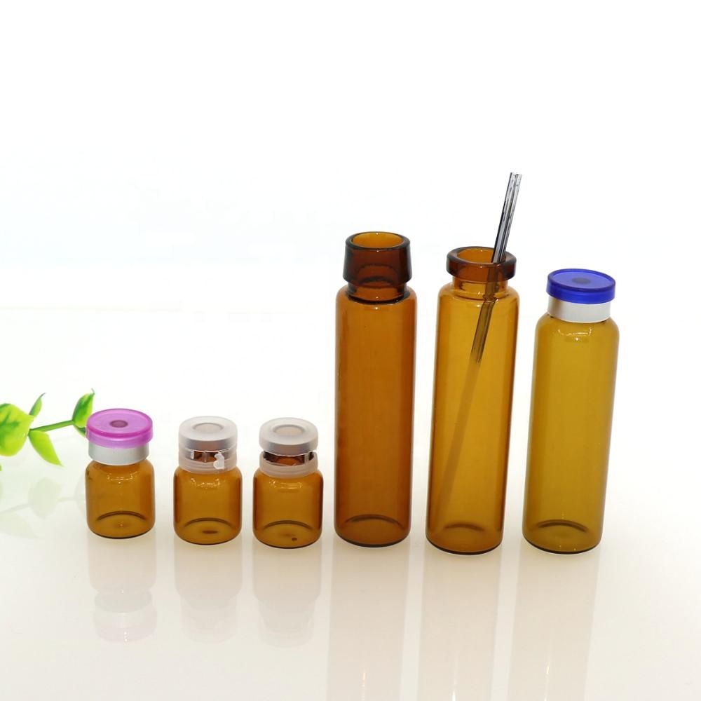 10ml amber glass vial with crown cap for oral lyophilization medicinal