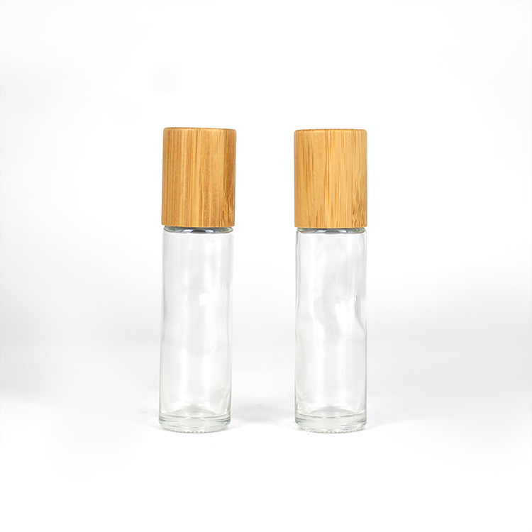 10ml bamboo glass roll on bottle