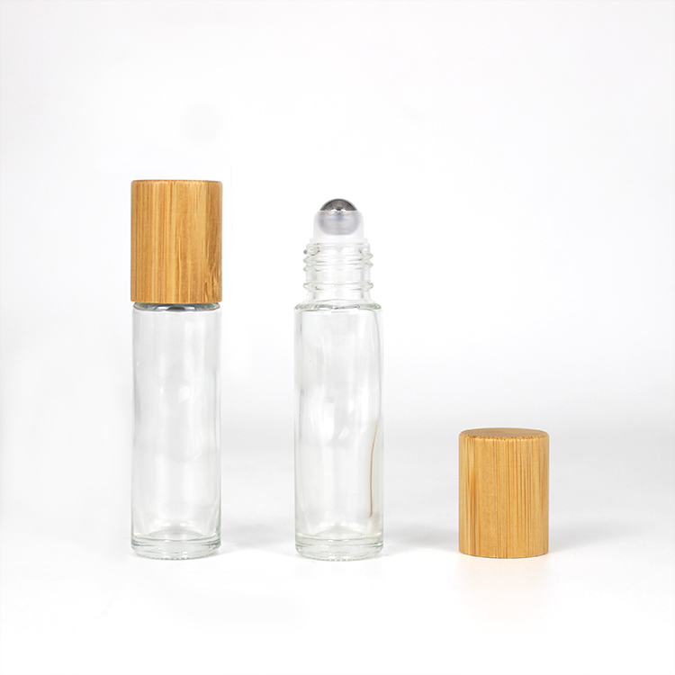 10ml bamboo glass roll on bottle
