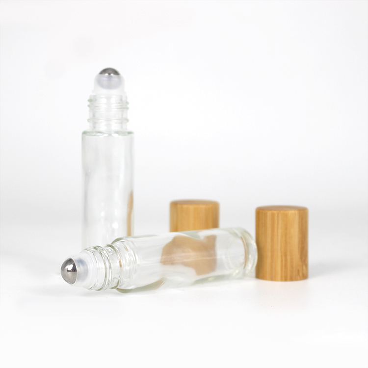 10ml bamboo glass roll on bottle