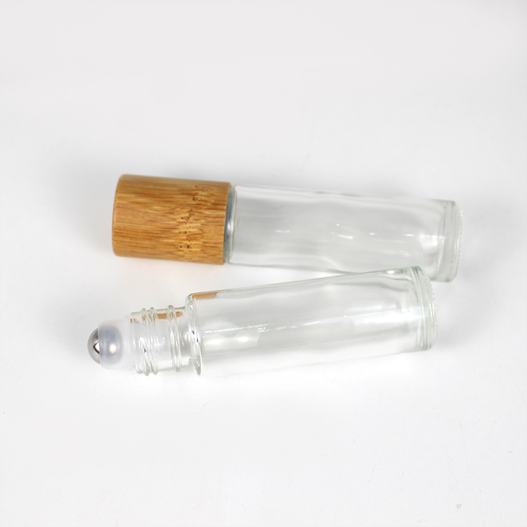 10ml bamboo glass roll on bottle