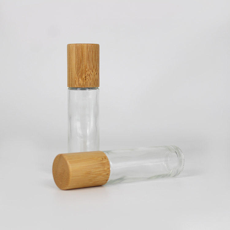 10ml bamboo glass roll on bottle