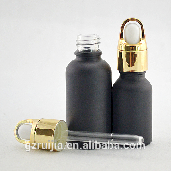 10ml black Glass dropper bottles with childproof cap for e-liquid/e-juice/essential oil/perfume/cosmetic packaging manufacturer
