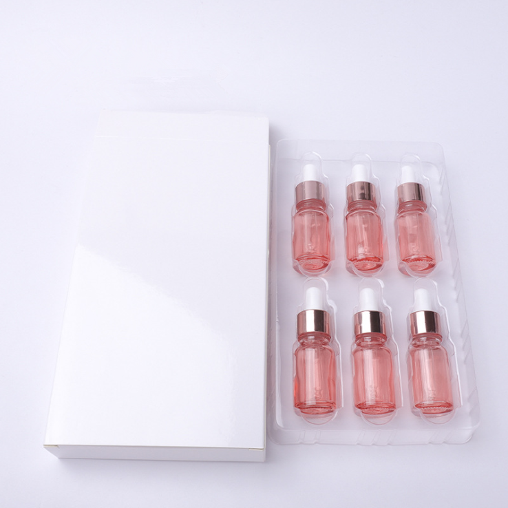 10ml black pink green white essential oil glass dropper bottles with designed box