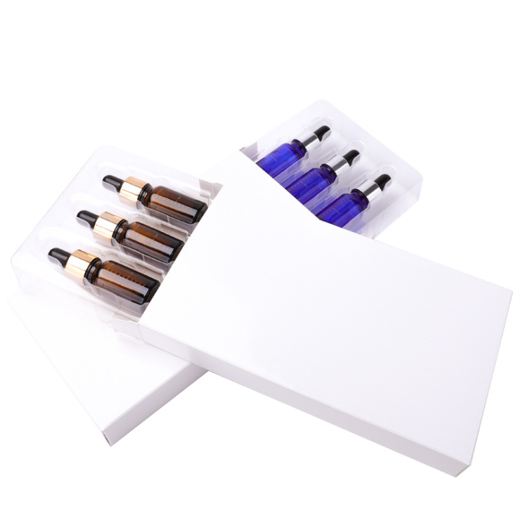 10ml black pink green white essential oil glass dropper bottles with designed box