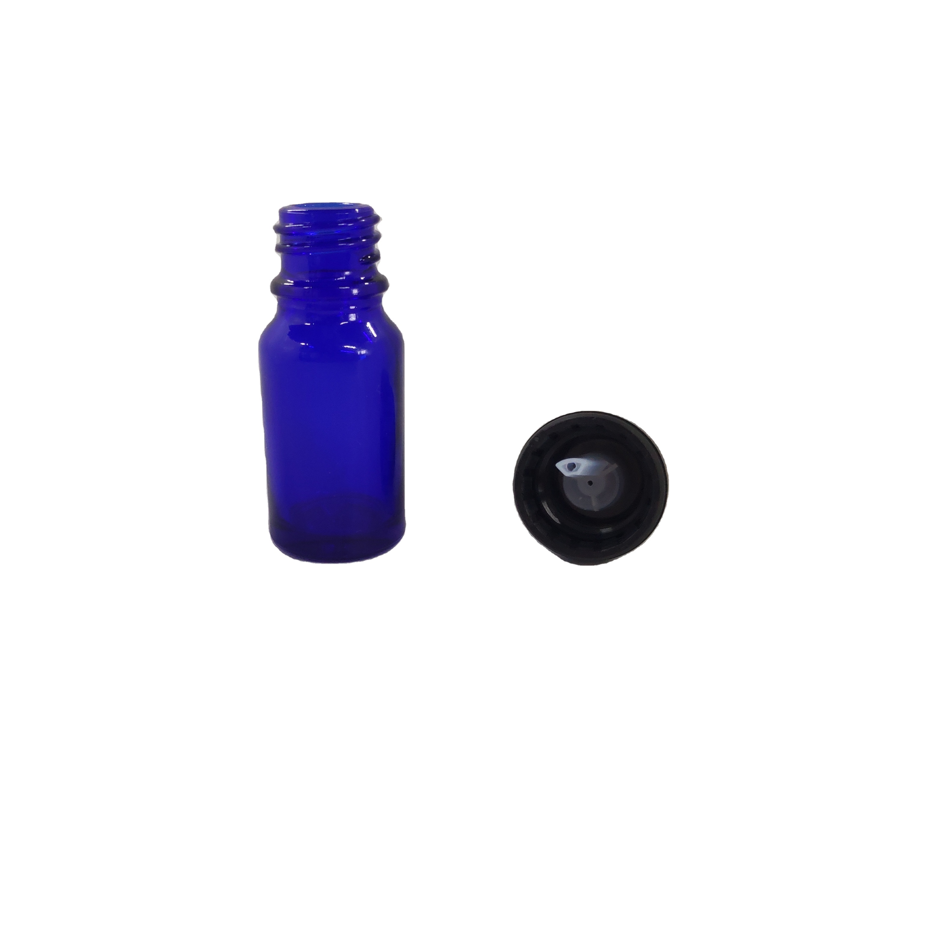 10ml blue euro glass bottle temper evident eye dropper bottle