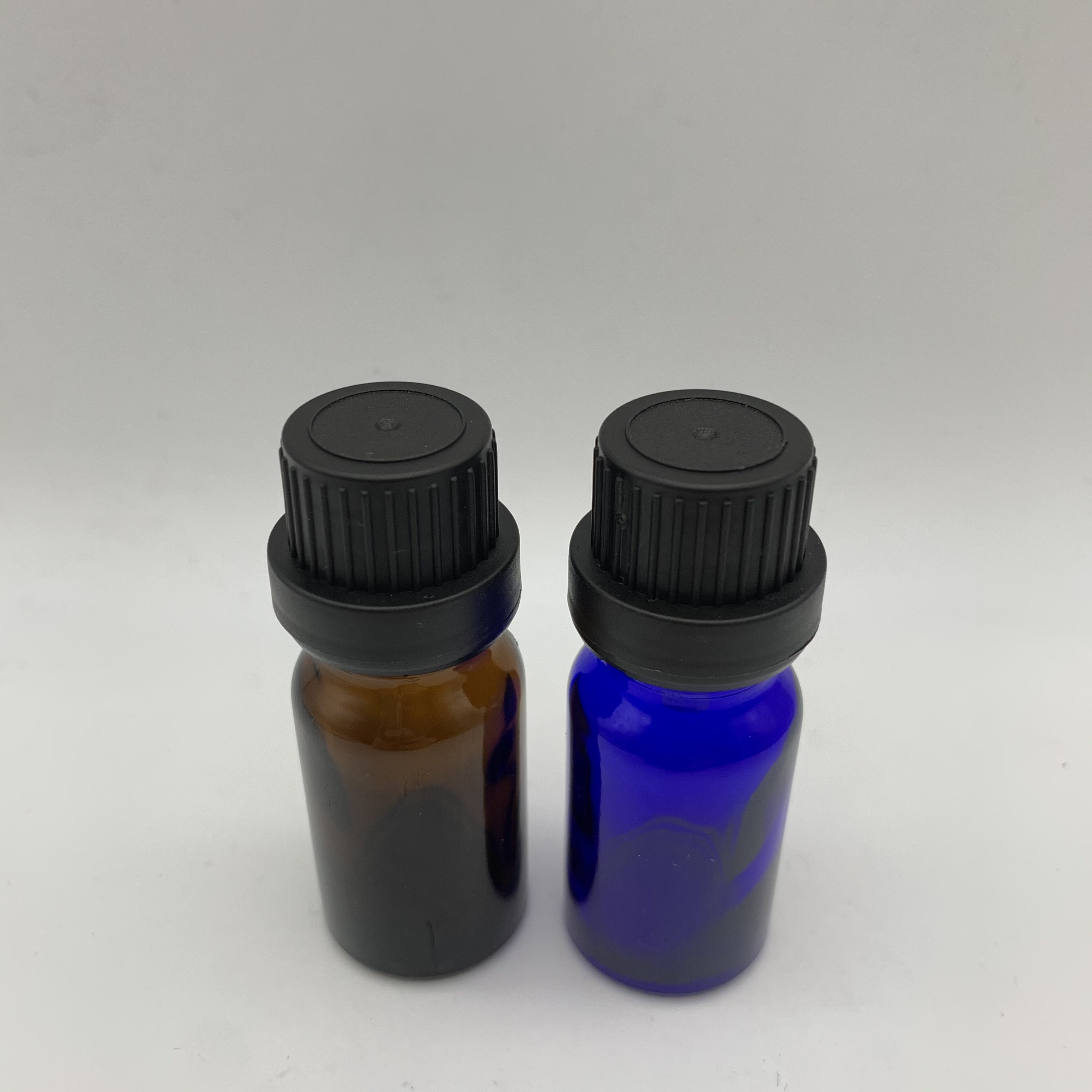 10ml blue euro glass bottle temper evident eye dropper bottle