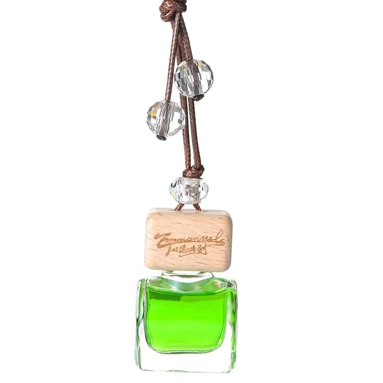 10ml car perfume glass bottle with wooden lid