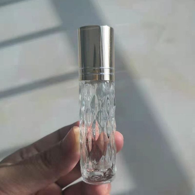 10ml clear Roller perfume bottles with metal roller or glass roller
