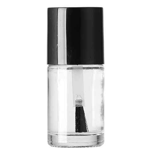 10ml clear empty square bottle nail polish gel glass bottles with brush lid