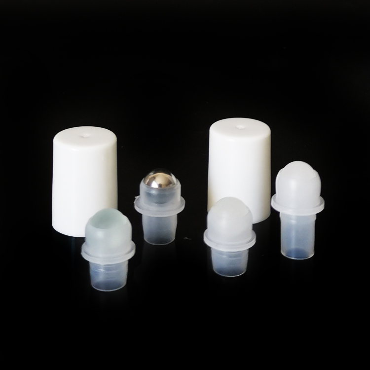 10ml clear essential oil glass roll on bottle with glass roller ball