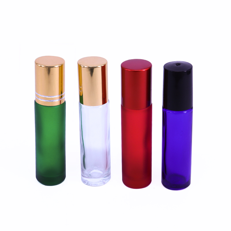 10ml clear glass roll on bottle essential oil lip gloss oil perfume roller bottles
