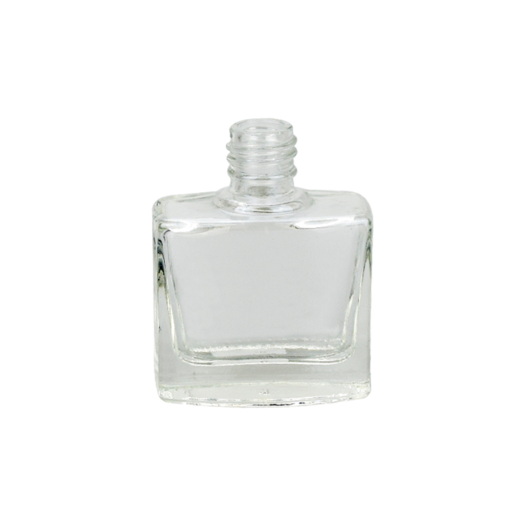 10ml clear rectangle cosmetic face body beard vitamin oil glass sample bottle with silver dropper