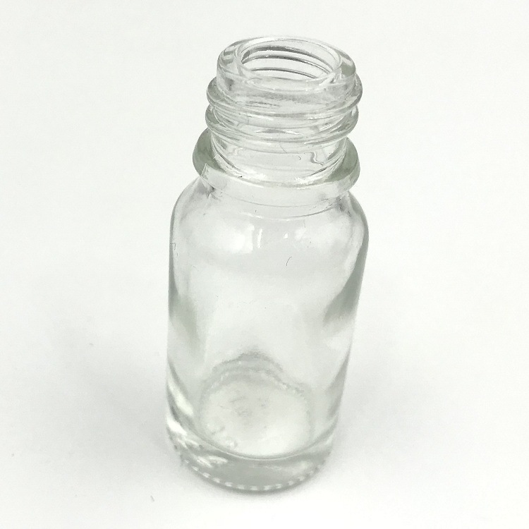 10ml clear transparent bottle of glass dropper bottle for essential oil with gold dropper cap