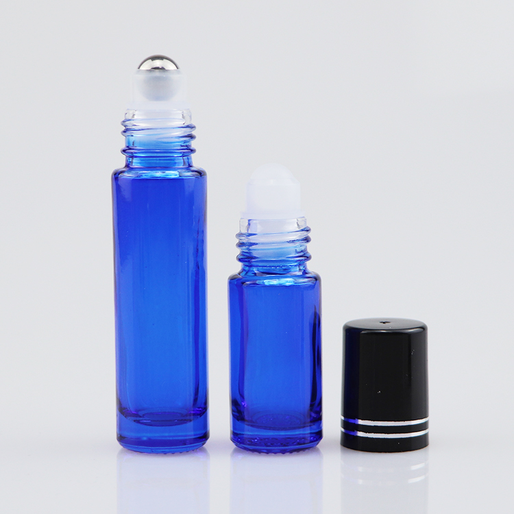 10ml cobalt blue roller glass bottle roll ball perfume oil bottle roller bottles essential oil