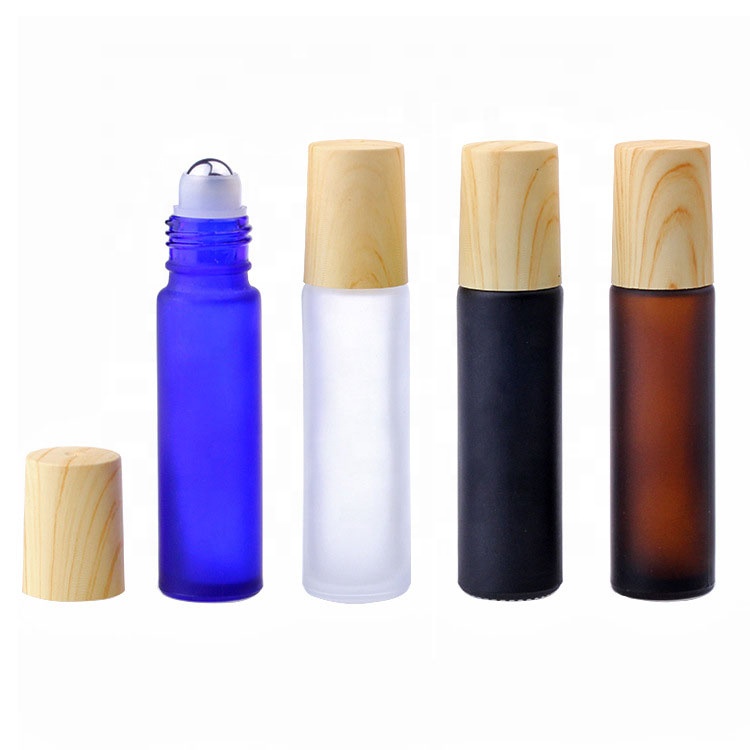 10ml colorful fluorite perfume bottle rainbow frosted glass essential oil bottles newest glass bottle in china
