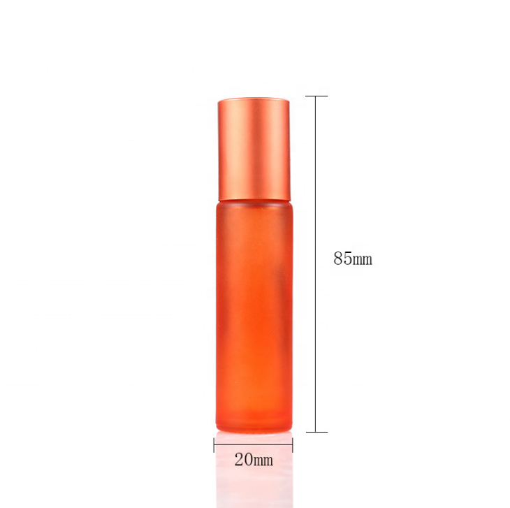 10ml colorful matte eye cream essential oil glass roll on bottle