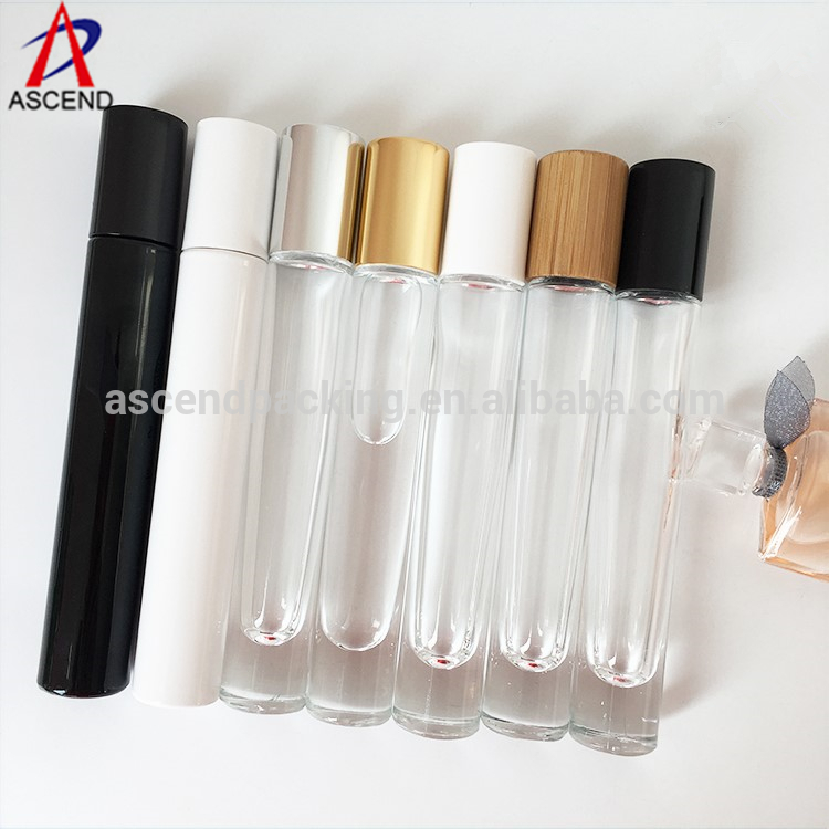 10ml colorful pen perfume bottle with bamboo cap