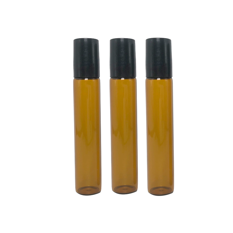 10ml empty bottle refillable perfume essential oil amber glass bottle