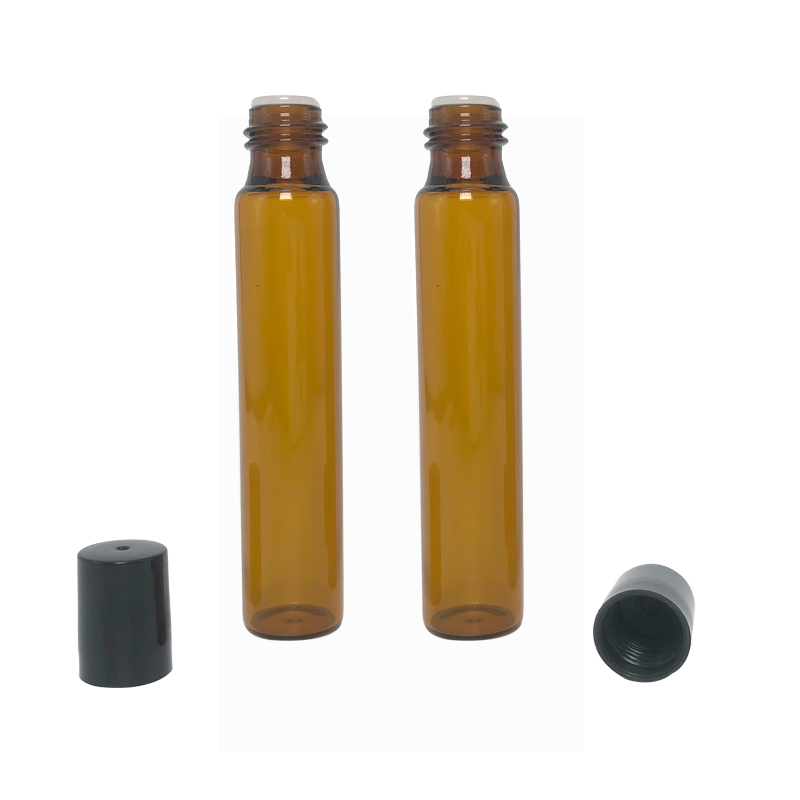 10ml empty bottle refillable perfume essential oil amber glass bottle