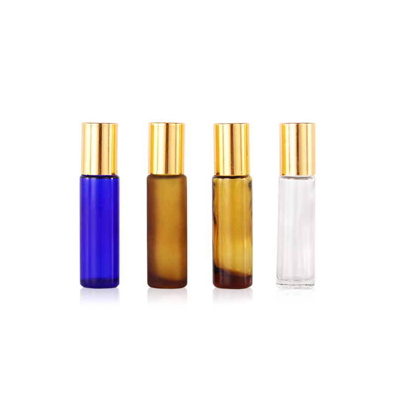 10ml empty roller on glass bottles for essential perfume oil and liptint