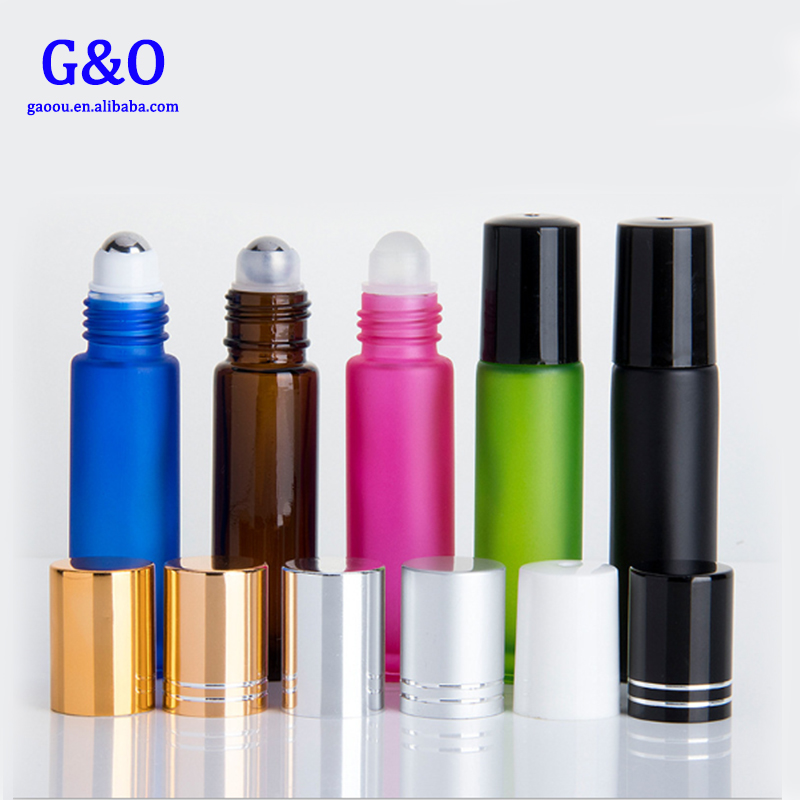 10ml essential oil glass roller ball bottles 10ml glass roll on bottle essential oil perfume white frosted glass roll on bottles