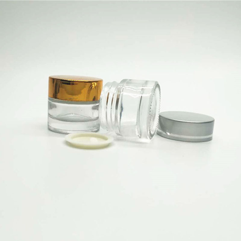 10ml factory direct cream jar with lid glass cosmetic packaging cream jar