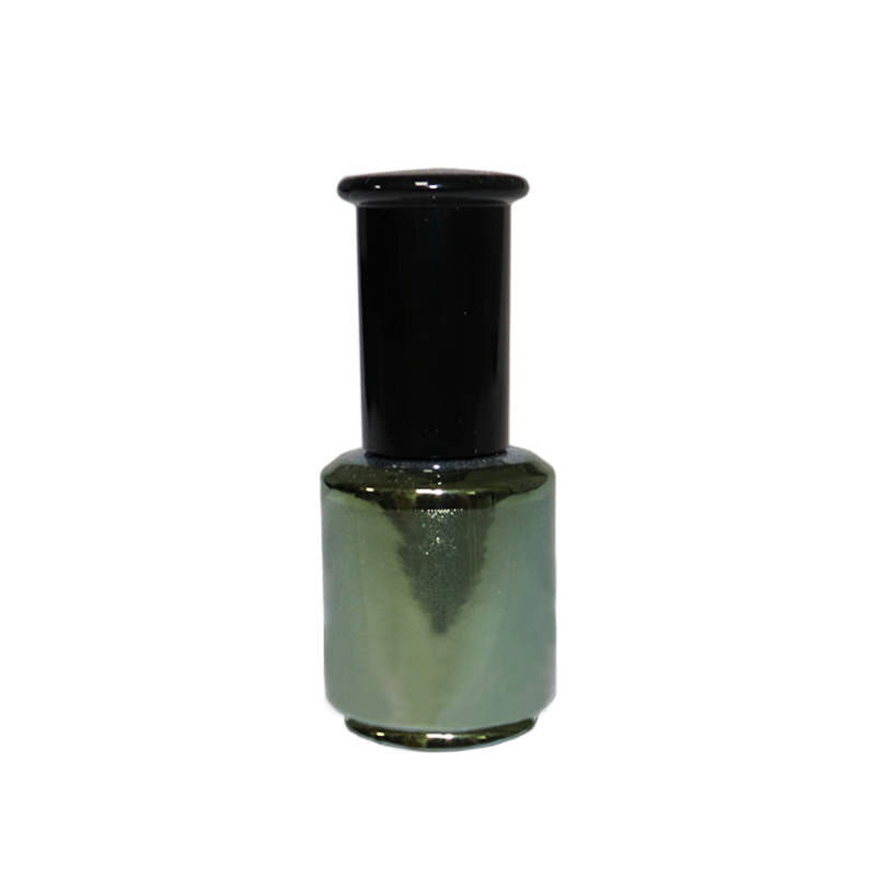 10ml fashional glass nail polish bottle unique nail polish bottle flat clear glass nail polish bottle with cap with brush