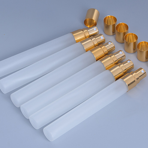 10ml frosted glass spray bottles refillable aluminum perfume atomizer spray bottles for perfume