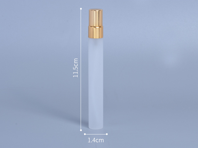 10ml frosted glass spray bottles refillable aluminum perfume atomizer spray bottles for perfume