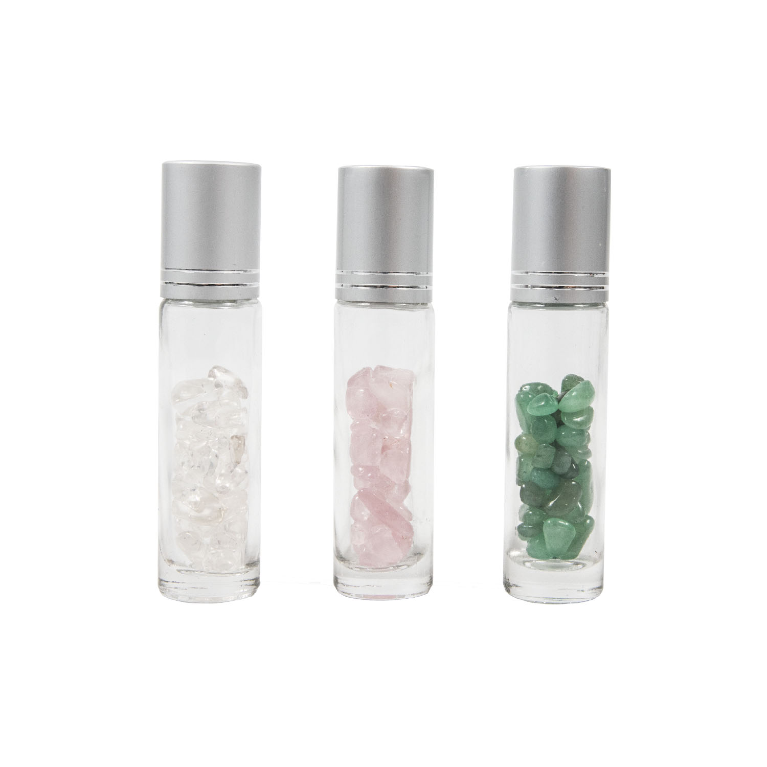 10ml gemstone perfume bottle glass essential oil gemstone roller ball bottle 2021