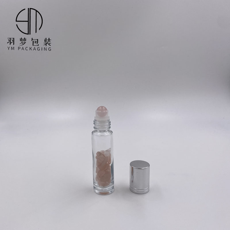 10ml gemstone roller essential oil bottle skin care natural crystal roller ball
